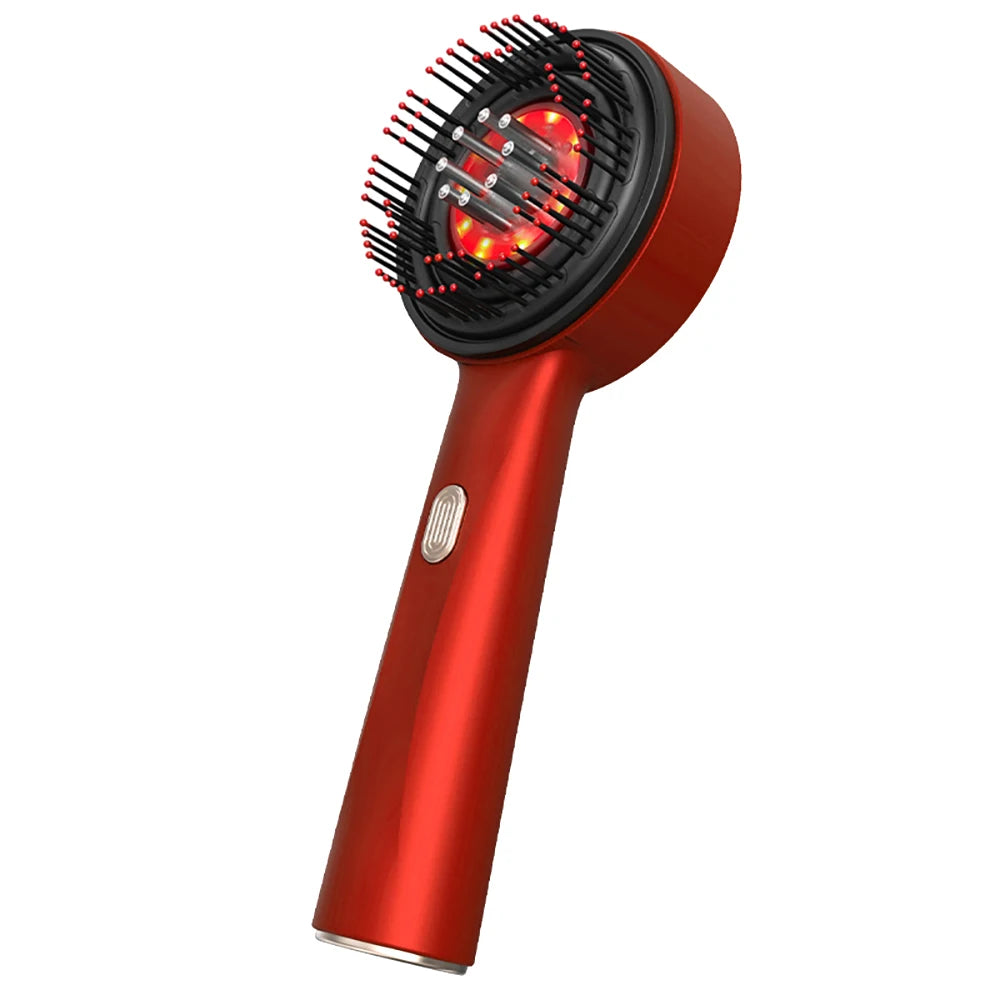 Electric Vibration Massage Comb Red Light