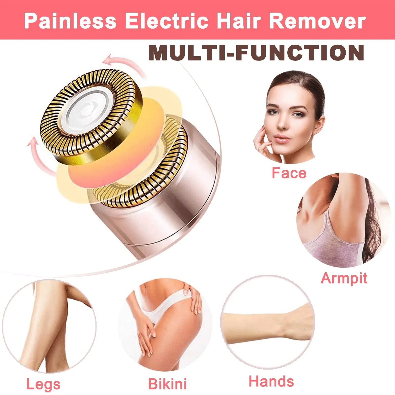 Portable Lipstick Shaped Electric Hair Remover