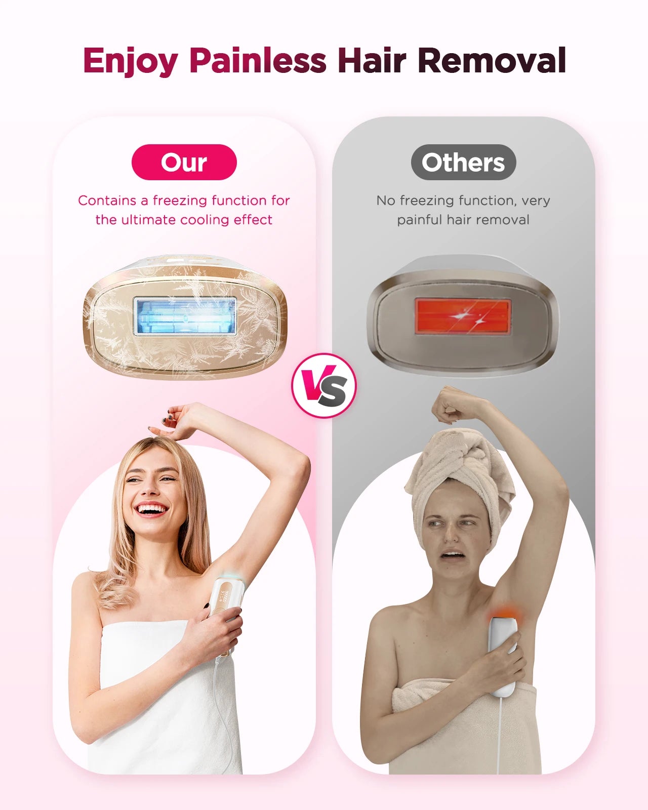 Flash Laser Epilator IPL Hair Removal For Men and Women Body Bikini Facial  Permanant Painless IPL Hair Remover Machine