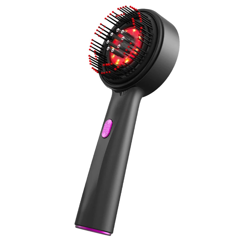 Electric Vibration Massage Comb Red Light