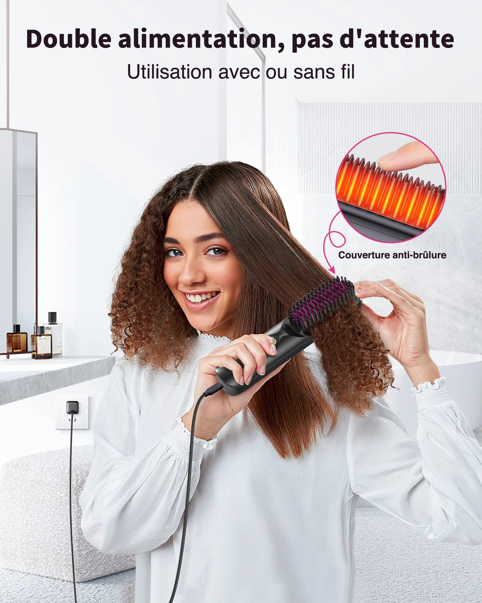 Heat Up Travel-Friendly Styling Brush