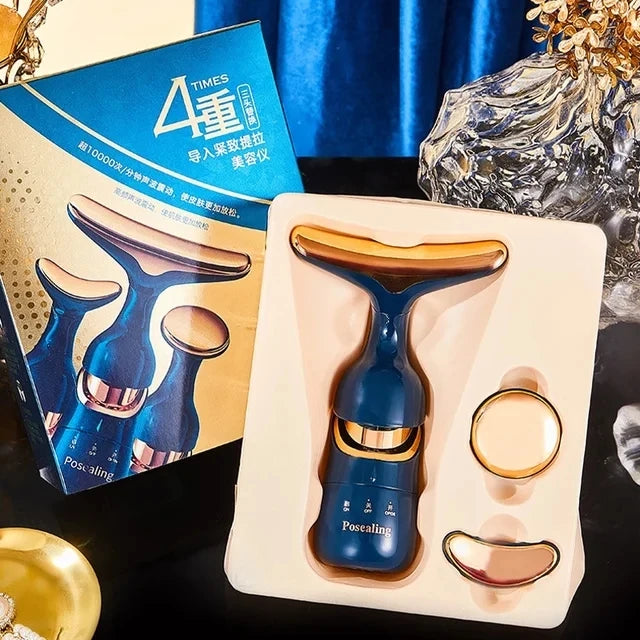 Facial Lifting Device Neck Facial Eye Massage Face Slimmer EMS Beauty Skin Tightening Wrinkle Anti Aging Face Massager