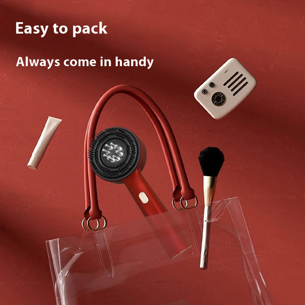 Electric Vibration Massage Comb Red Light