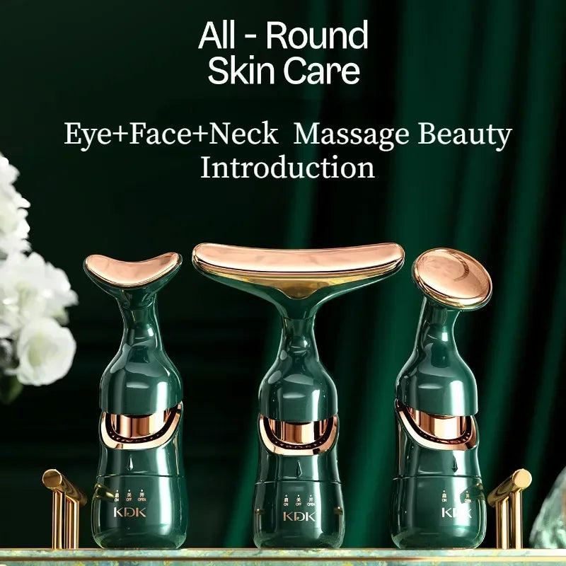 Facial Lifting Device Neck Facial Eye Massage Face Slimmer EMS Beauty Skin Tightening Wrinkle Anti Aging Face Massager