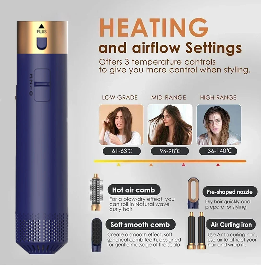 5-in-1 Hairstyling Tool is a revolutionary hair stylin